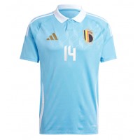 Camiseta Bélgica Dodi Lukebakio #14 Visitante Equipación Eurocopa 2024 manga corta